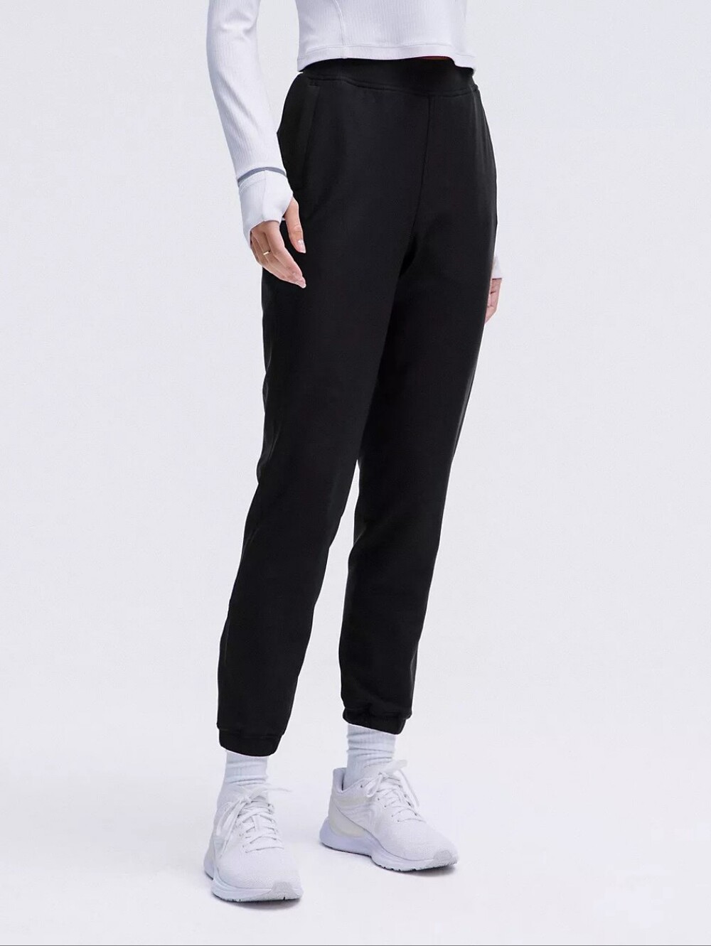 Lululemon Adapted State High-Rise Fleece Jogger Full Length Black Size 2